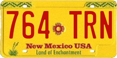 NM license plate 764TRN