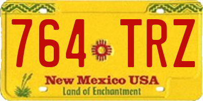 NM license plate 764TRZ