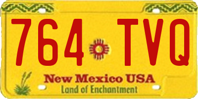 NM license plate 764TVQ