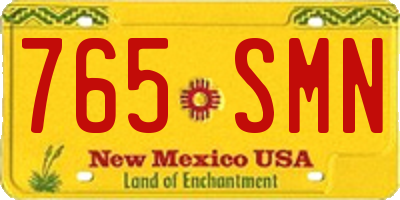 NM license plate 765SMN