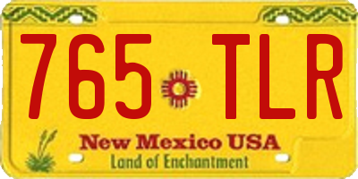 NM license plate 765TLR
