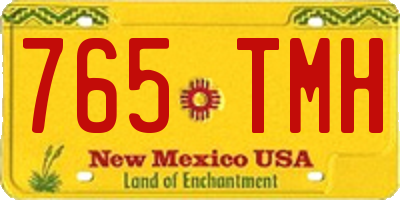 NM license plate 765TMH