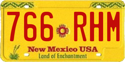 NM license plate 766RHM