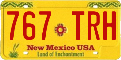 NM license plate 767TRH