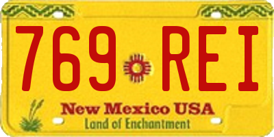 NM license plate 769REI