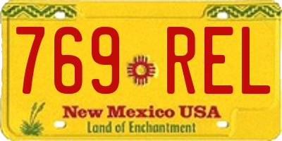 NM license plate 769REL