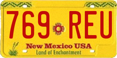 NM license plate 769REU