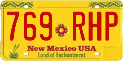 NM license plate 769RHP