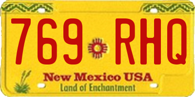 NM license plate 769RHQ