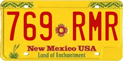 NM license plate 769RMR