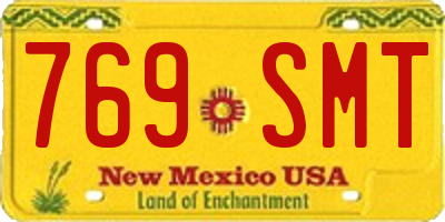NM license plate 769SMT