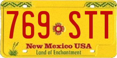 NM license plate 769STT