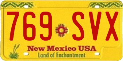 NM license plate 769SVX
