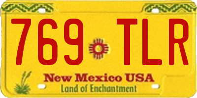 NM license plate 769TLR