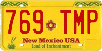 NM license plate 769TMP