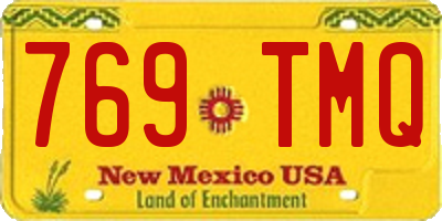 NM license plate 769TMQ