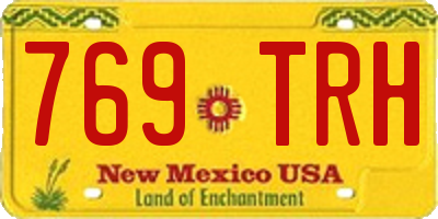 NM license plate 769TRH