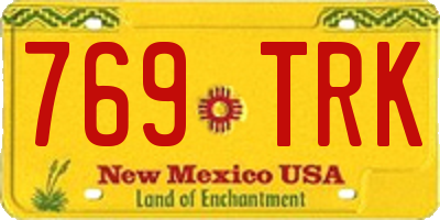 NM license plate 769TRK