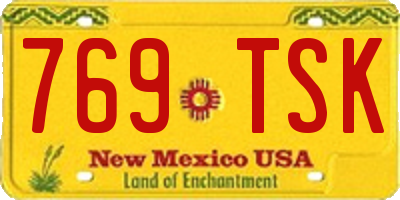 NM license plate 769TSK