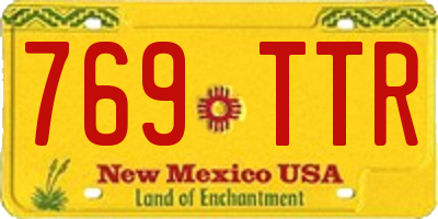 NM license plate 769TTR