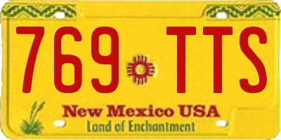 NM license plate 769TTS