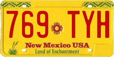 NM license plate 769TYH