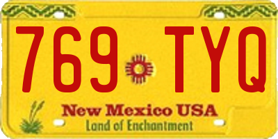 NM license plate 769TYQ
