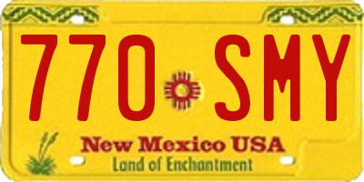 NM license plate 770SMY