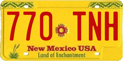 NM license plate 770TNH