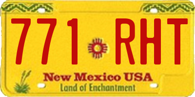 NM license plate 771RHT