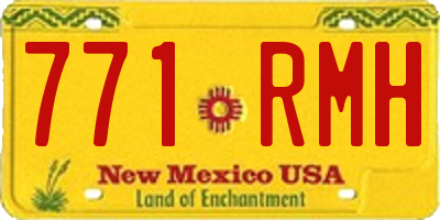 NM license plate 771RMH