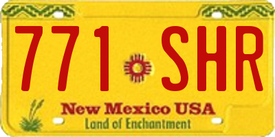 NM license plate 771SHR