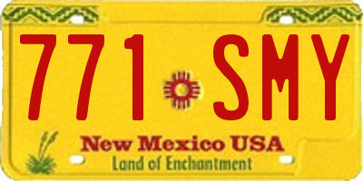 NM license plate 771SMY