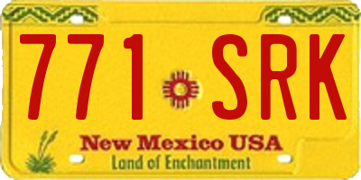 NM license plate 771SRK