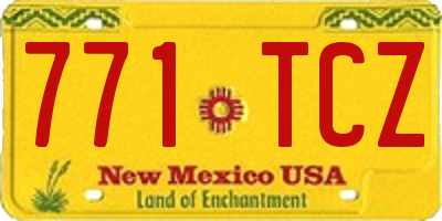 NM license plate 771TCZ