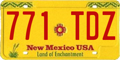 NM license plate 771TDZ
