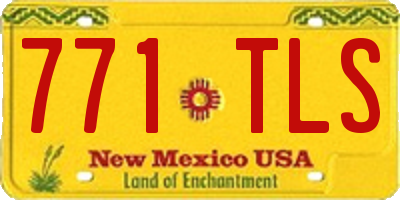 NM license plate 771TLS