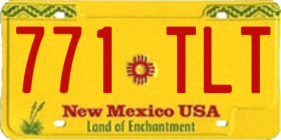 NM license plate 771TLT