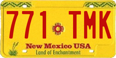 NM license plate 771TMK