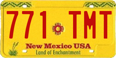 NM license plate 771TMT