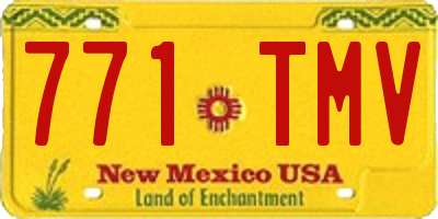 NM license plate 771TMV