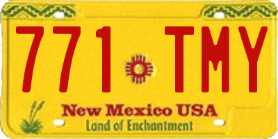 NM license plate 771TMY