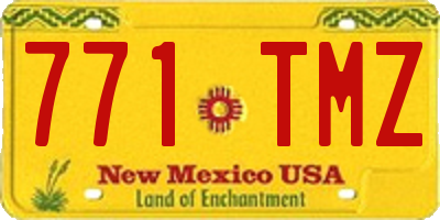 NM license plate 771TMZ