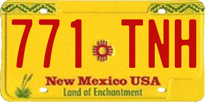 NM license plate 771TNH