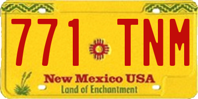 NM license plate 771TNM