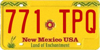 NM license plate 771TPQ
