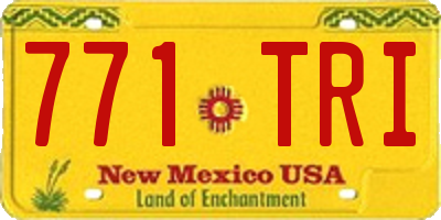 NM license plate 771TRI