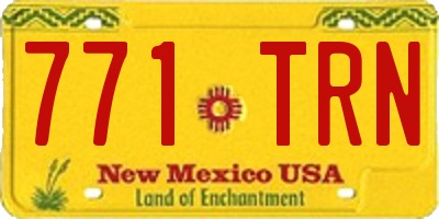 NM license plate 771TRN