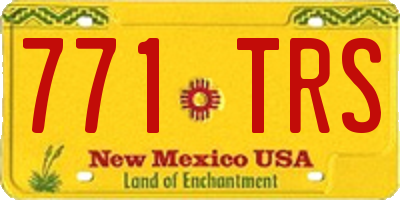 NM license plate 771TRS