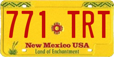 NM license plate 771TRT
